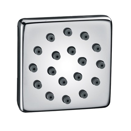 Buse de douche carrée hydromassante à multi-jet 4 cm Quadra
