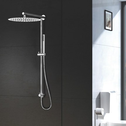 Pommeau de douche thermostatique Grohe Euphoria System et douche latérale