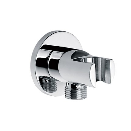 Support coude de raccordement mural douchette 5,8 cm