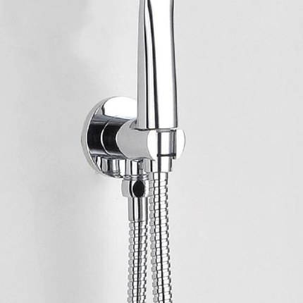 Support coude de raccordement mural douchette 5,8 cm
