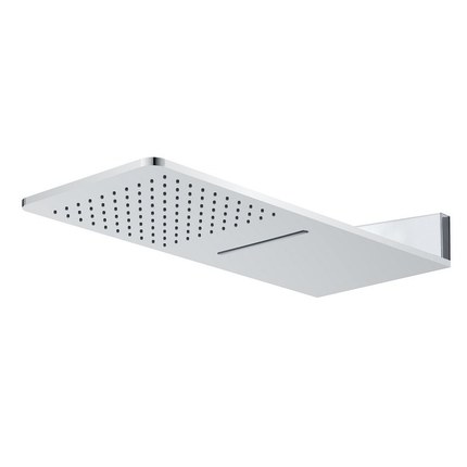 Pommeau de douche à effet de pluie/cascade carré 60 cm