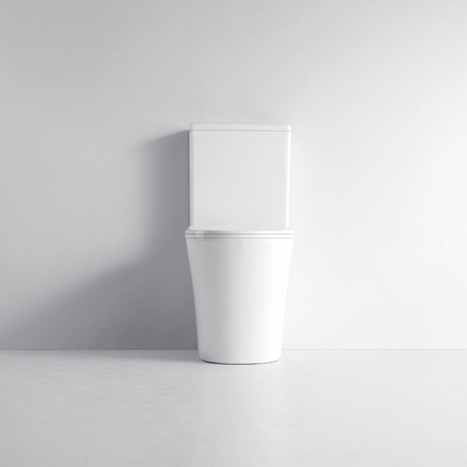 Rimless White Floor-Mounted Toilet Pack Darko