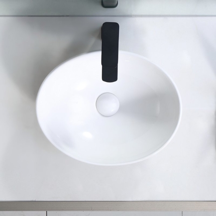 Vasque blanc brillant Ovala 40 cm 