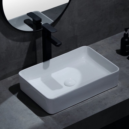 Vasque blanc brillant Pure 50 cm