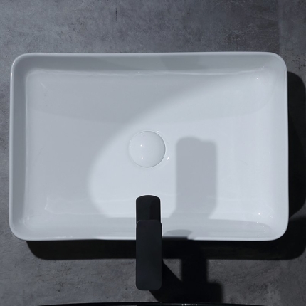 Vasque blanc brillant Pure 50 cm