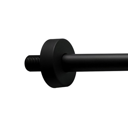Bras de douche mural noir rond 40 cm