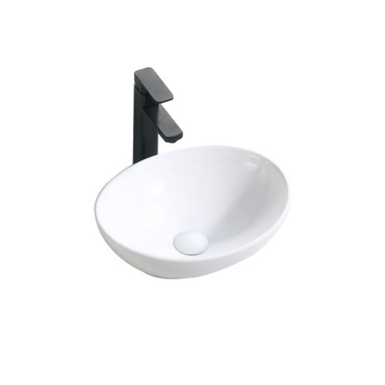 Vasque blanc brillant Ovala 40 cm 