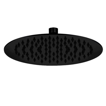 Plafond pommeau de douche rond 30 cm noir