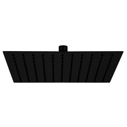 Plafond pommeau de douche carré 30 cm noir