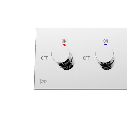 Mitigeur de douche encastré chrome deux voies