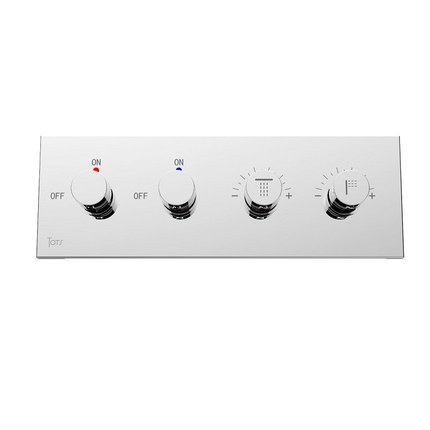 Mitigeur de douche encastré chrome deux voies