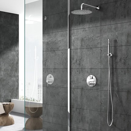 Kit de douche encastrable mécanique Slimo mural