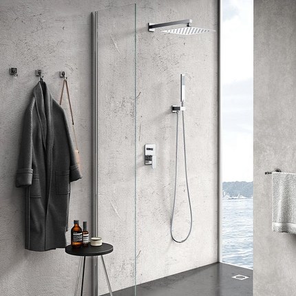 Kit de douche encastrable mécanique Quadra mural