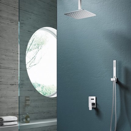 Kit de douche encastrable mécanique Quadra plafond
