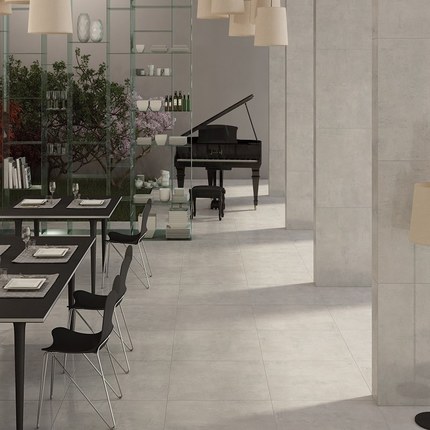 Carrelage Queno gris clair mat