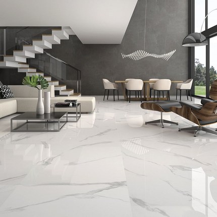 Carrelage White Soul Brillant 30 x 90 cm