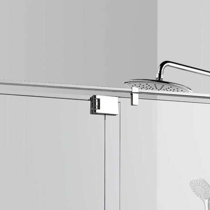 Porte de douche ouvrant avec fixe Adjust 123 à 134 cm