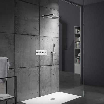 Kit douche encastrable double-fonction QUADRA Mural
