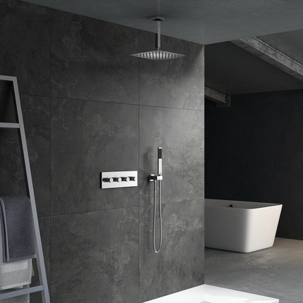 Kit douche encastrable double-fonction QUADRA plafond