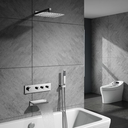 Kit bain douche thermostatique 3 fonctions Cascade