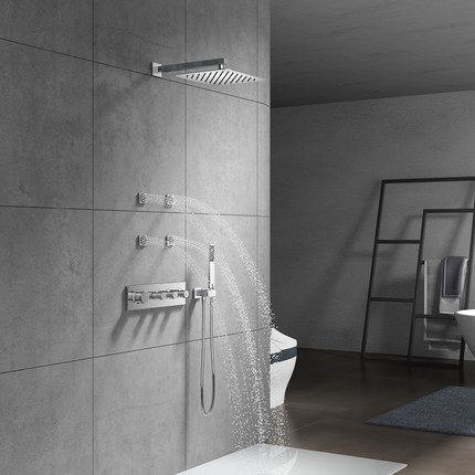 Kit de douche hydromassant 3 fonctions Quadra