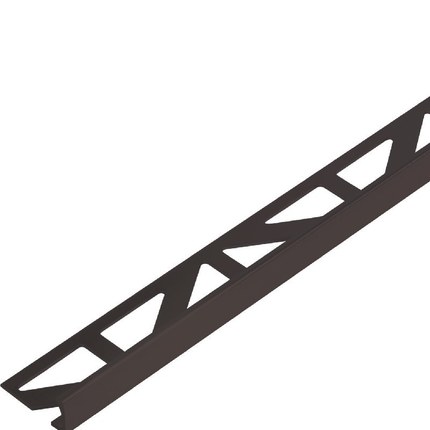 Profilé carrelage en équerre bronze brossé 10 mm