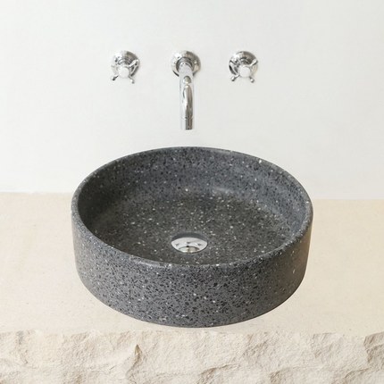 Vasque Terrazzo noir 41 cm