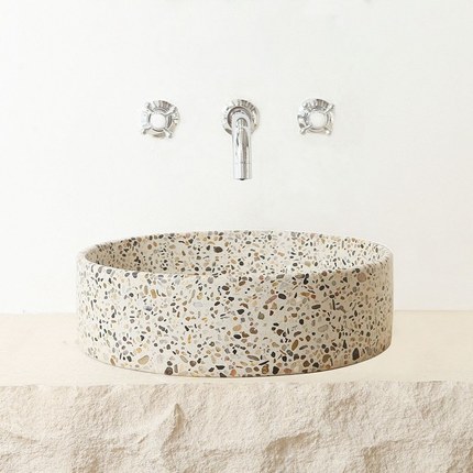 Vasque Terrazzo marron 41 cm