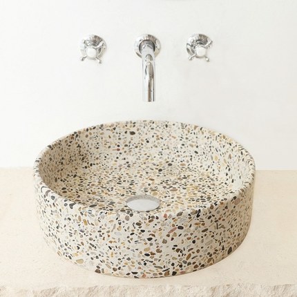 Vasque Terrazzo marron 41 cm