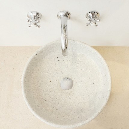 Vasque Terrazzo blanc 41 cm