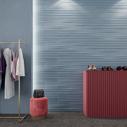 Carrelage Stripes Sky Mat 7,5 x 30 cm