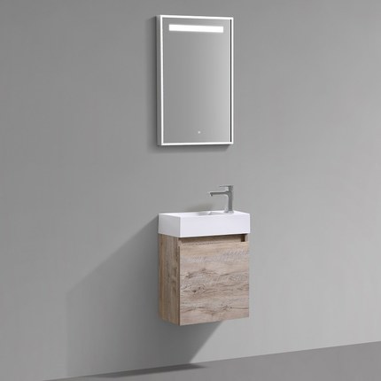 Meuble WC recto 45 cm x 25 cm bois chêne