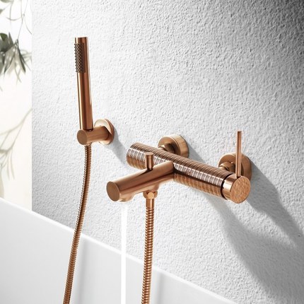 Mitigeur bain douche mural Rose gold Intreca