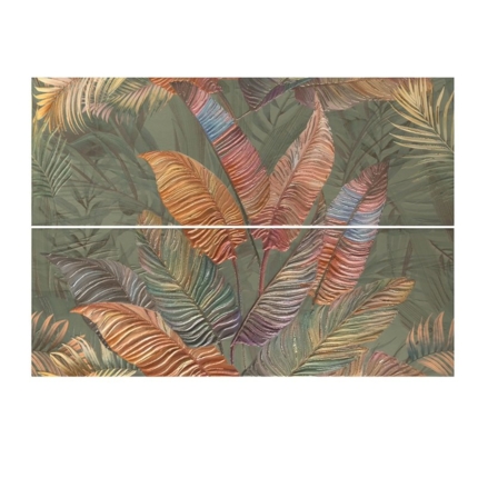 Faïence decor vergel flowers 31 cm x 90 cm 