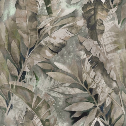 Carrelage Decor fleur Winter mat 60 cm x 120 cm