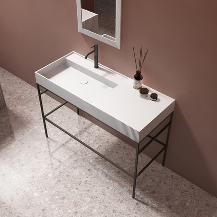 Console Solid surface Plissé 120 cm