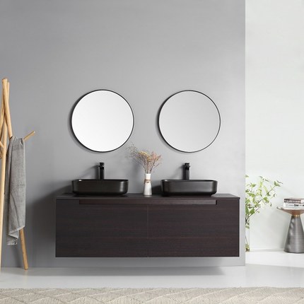 Meuble bois massif Ébène 160 cm