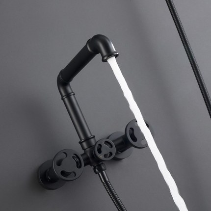 Mitigeur bain douche Industria noir mat