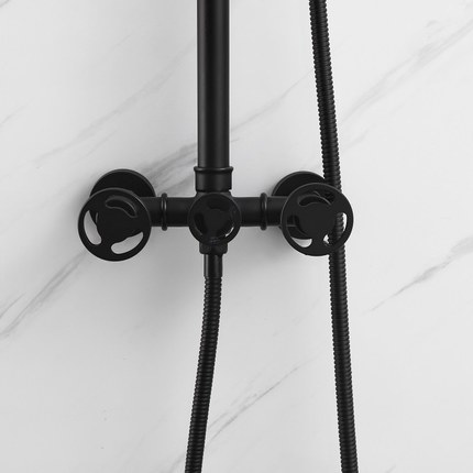 Colonne de douche Industria noire mate