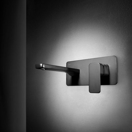 Robinet mitigeur encastrable Ereo noir mat