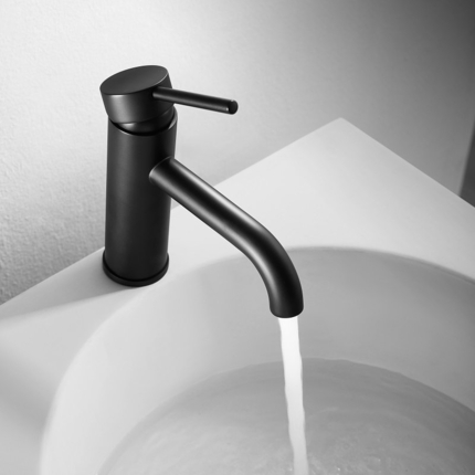 Robinet mitigeur Fina noir mat