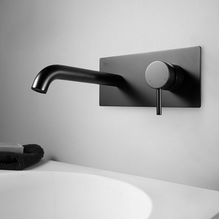 Robinet mitigeur encastrable Fina noir mat