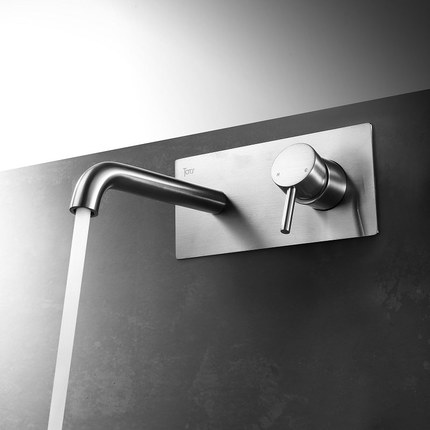 Robinet mitigeur encastrable Inceza chrome brossé