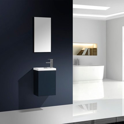 Meuble lave main Essential anthracite 40 cm x 22 cm