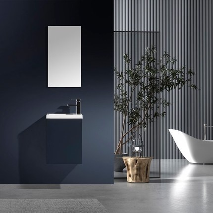 Meuble lave main Essential anthracite 40 cm x 22 cm