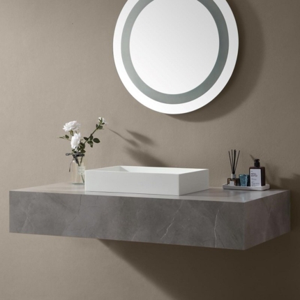 Vasque solid surface blanc mat Solidea 50 cm