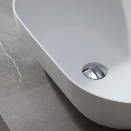 Vasque solid surface blanc mat Forma 56 cm 