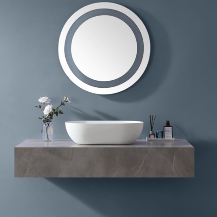 Vasque solid surface blanc mat Forma 56 cm 