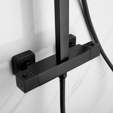 Colonne de douche thermostatique Kala black