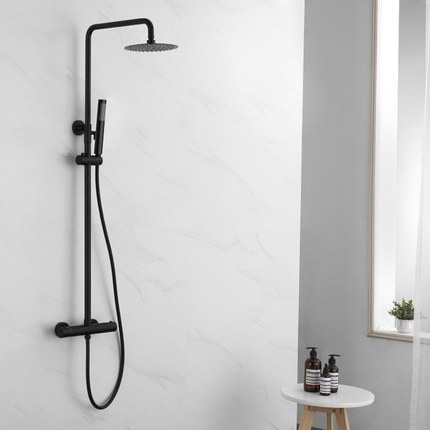 Colonne de douche thermostatique Gina black